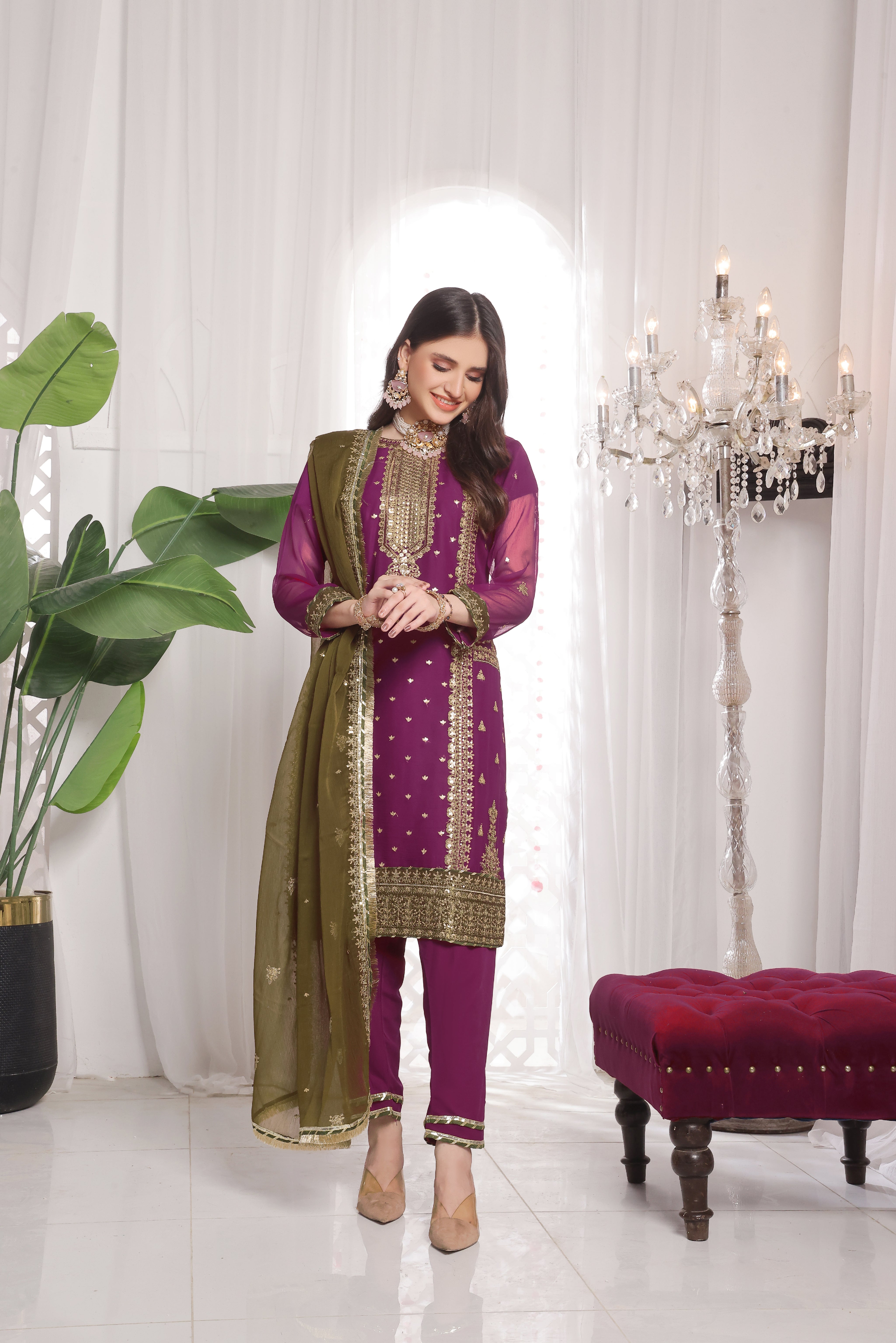 3 Piece Stitched - Janaan