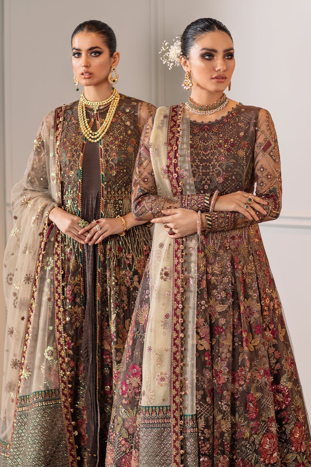 Embroidered Net By Baroque - STITCHED