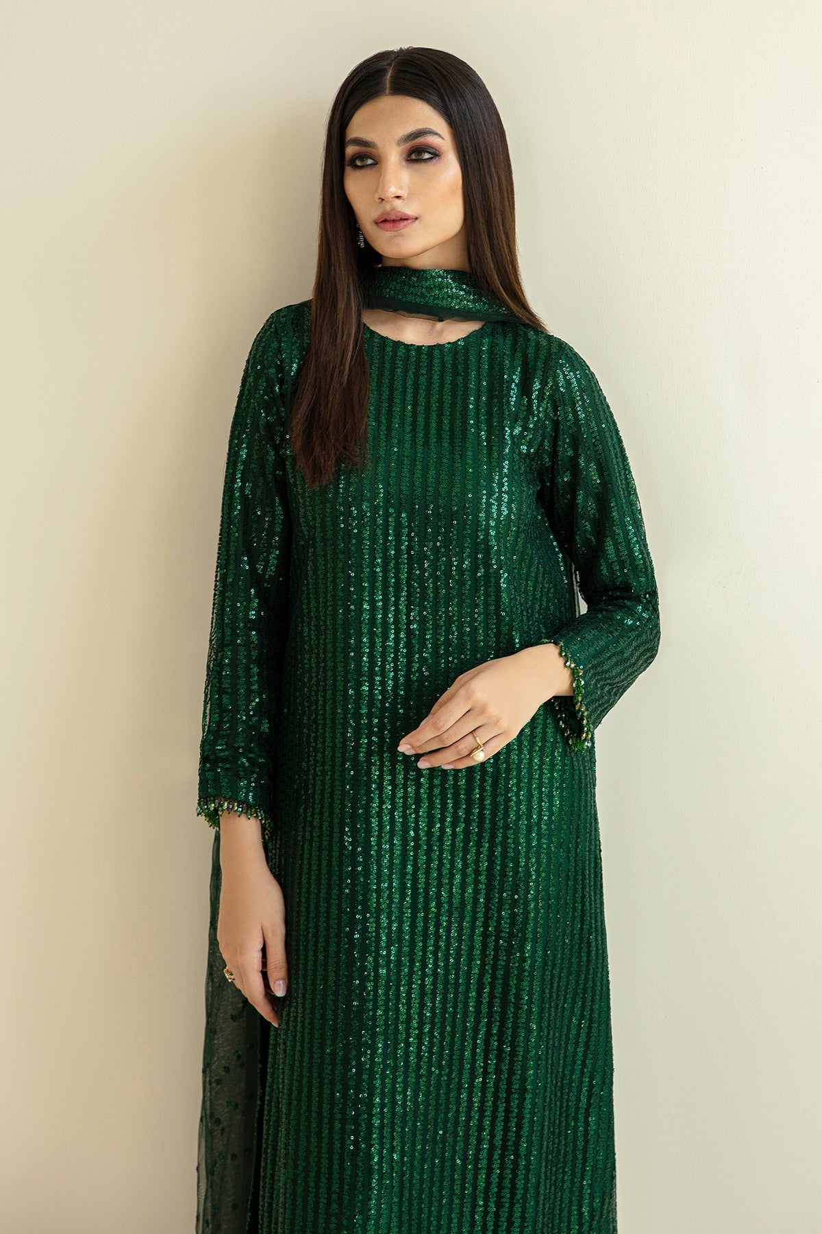 Embroidered Net By Baroque - STITCHED