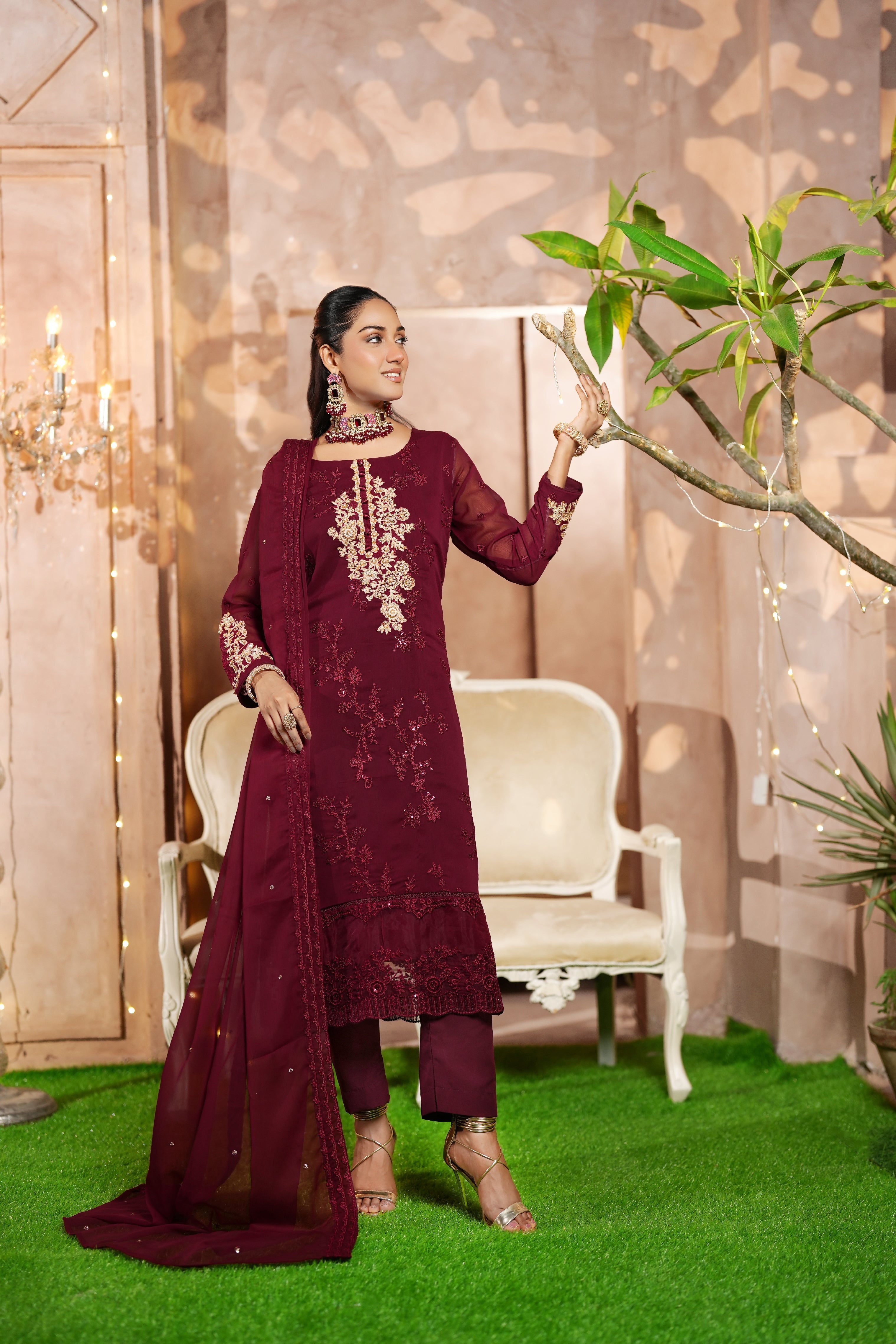 3 Piece Stitched - Nureen