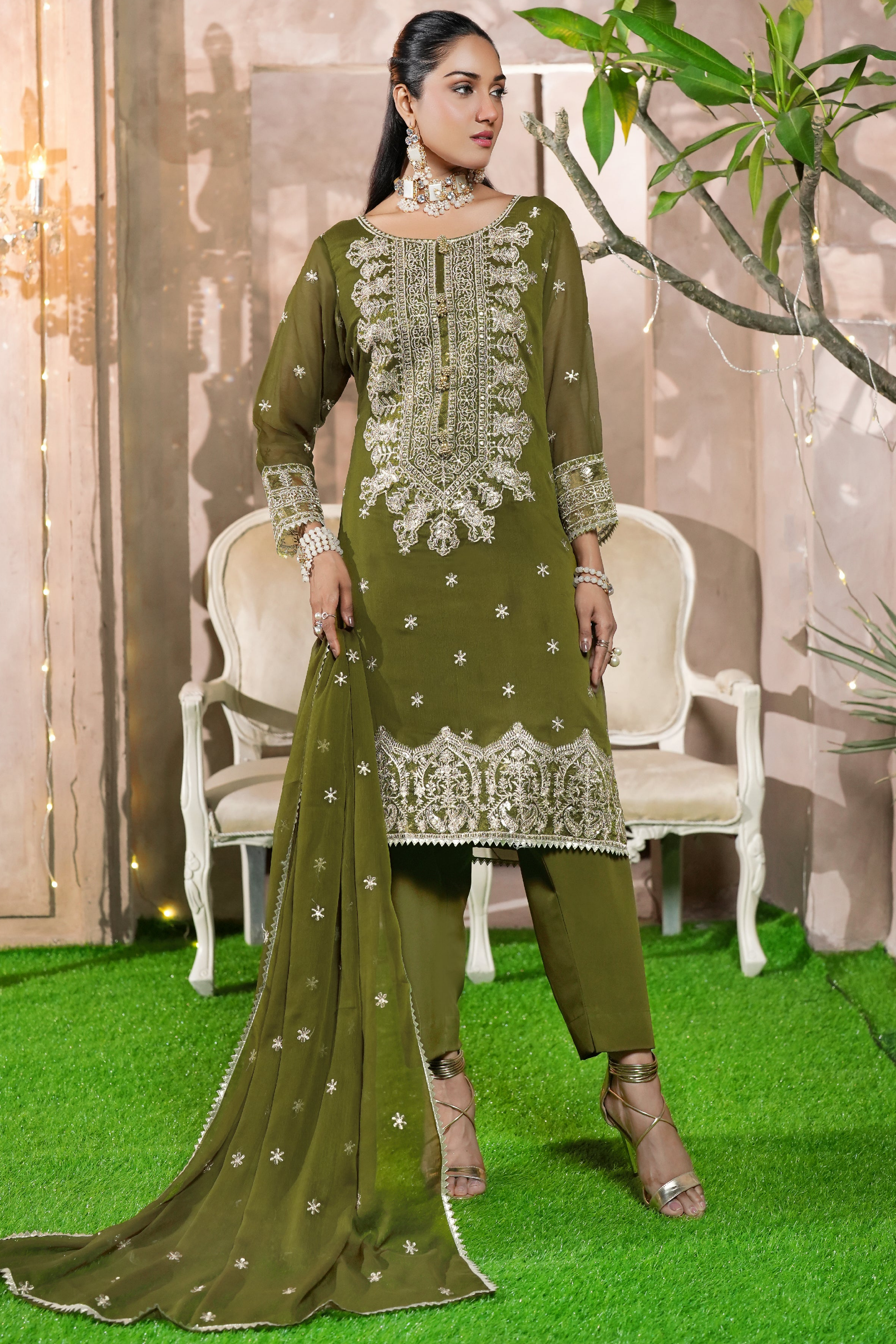 3 Piece Stitched - Zeeha