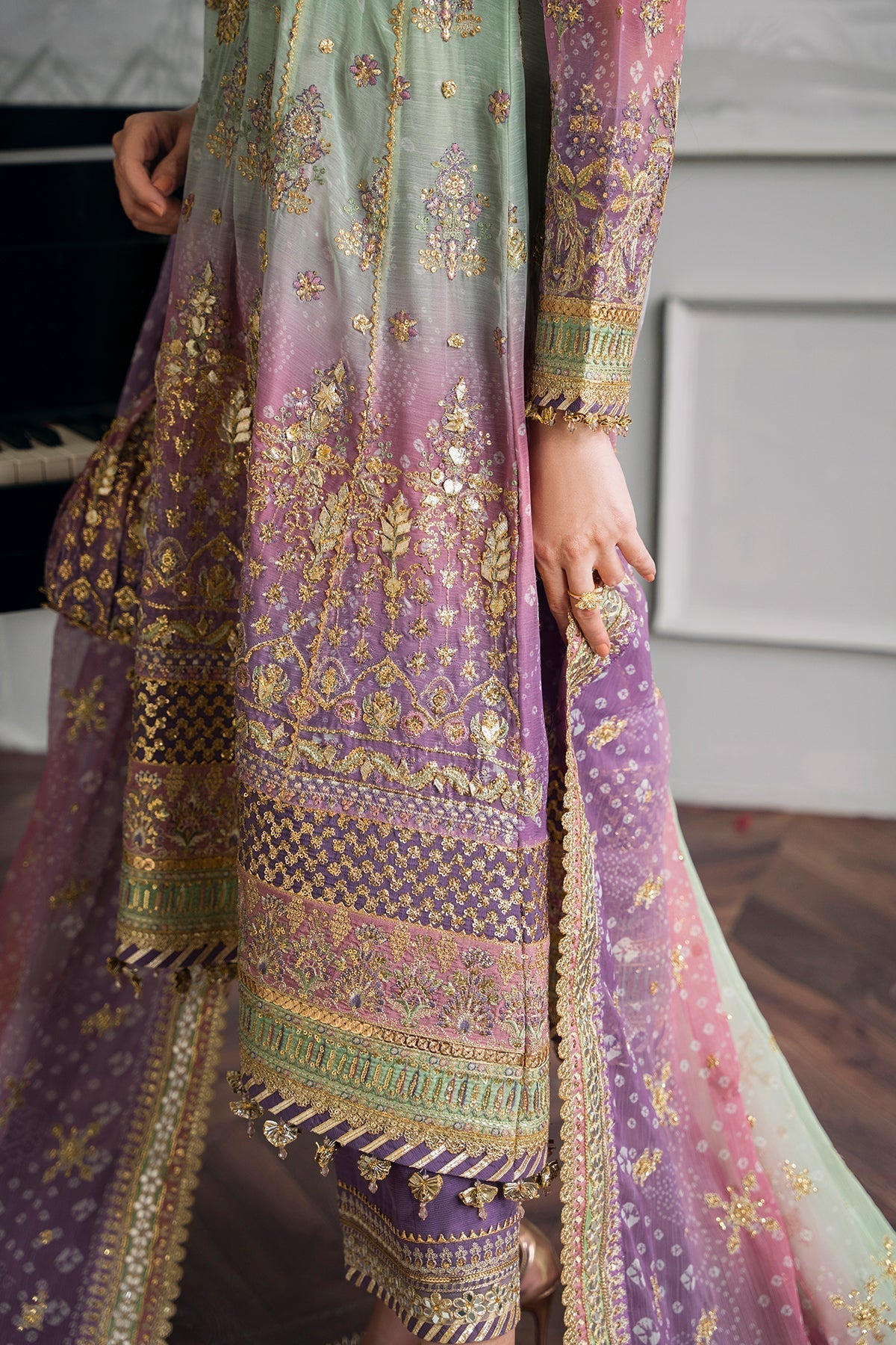 EMBROIDERED CHIFFON By BAROQUE (Stitched)