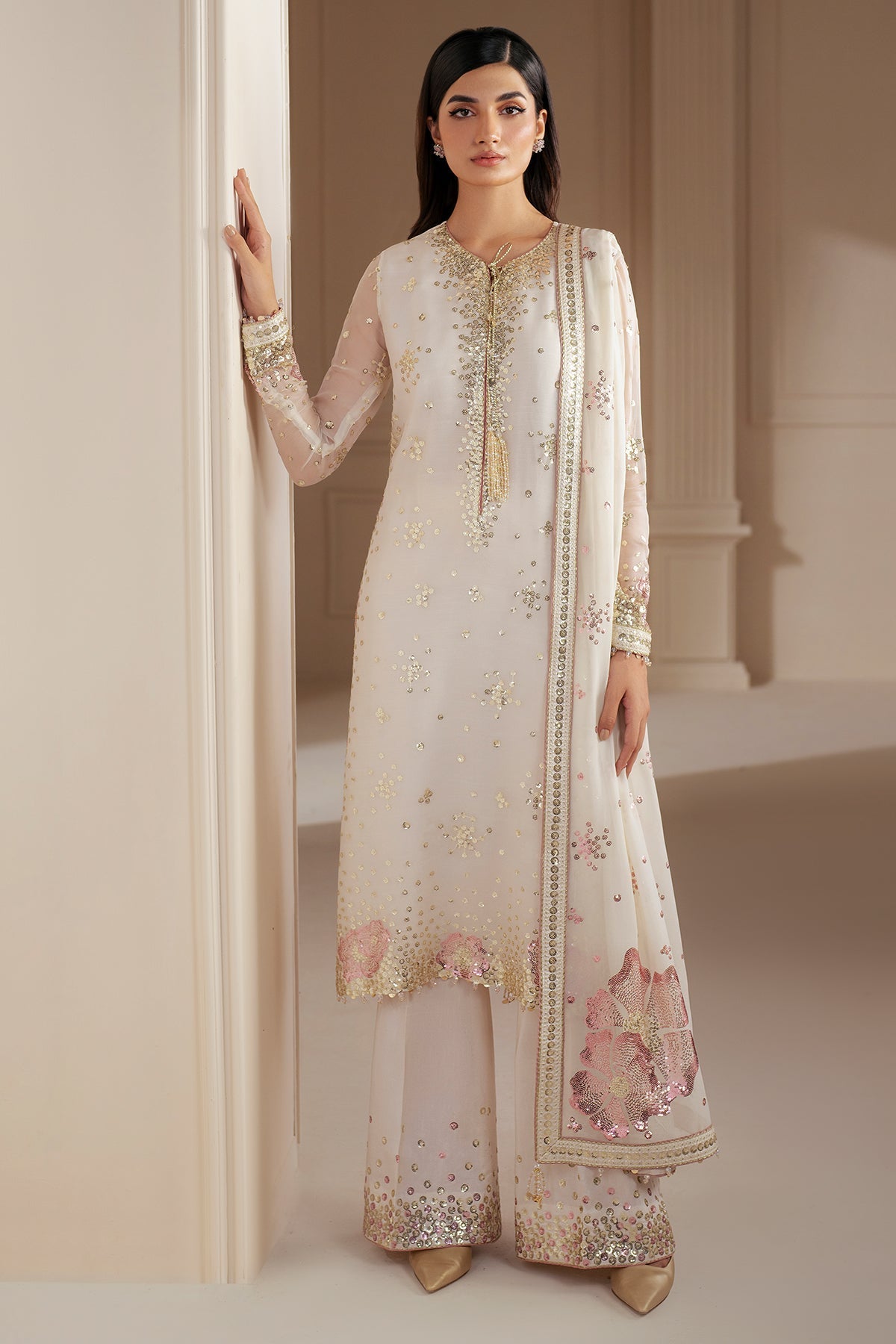 Embroidered Chiffon By Jazmin - STITCHED