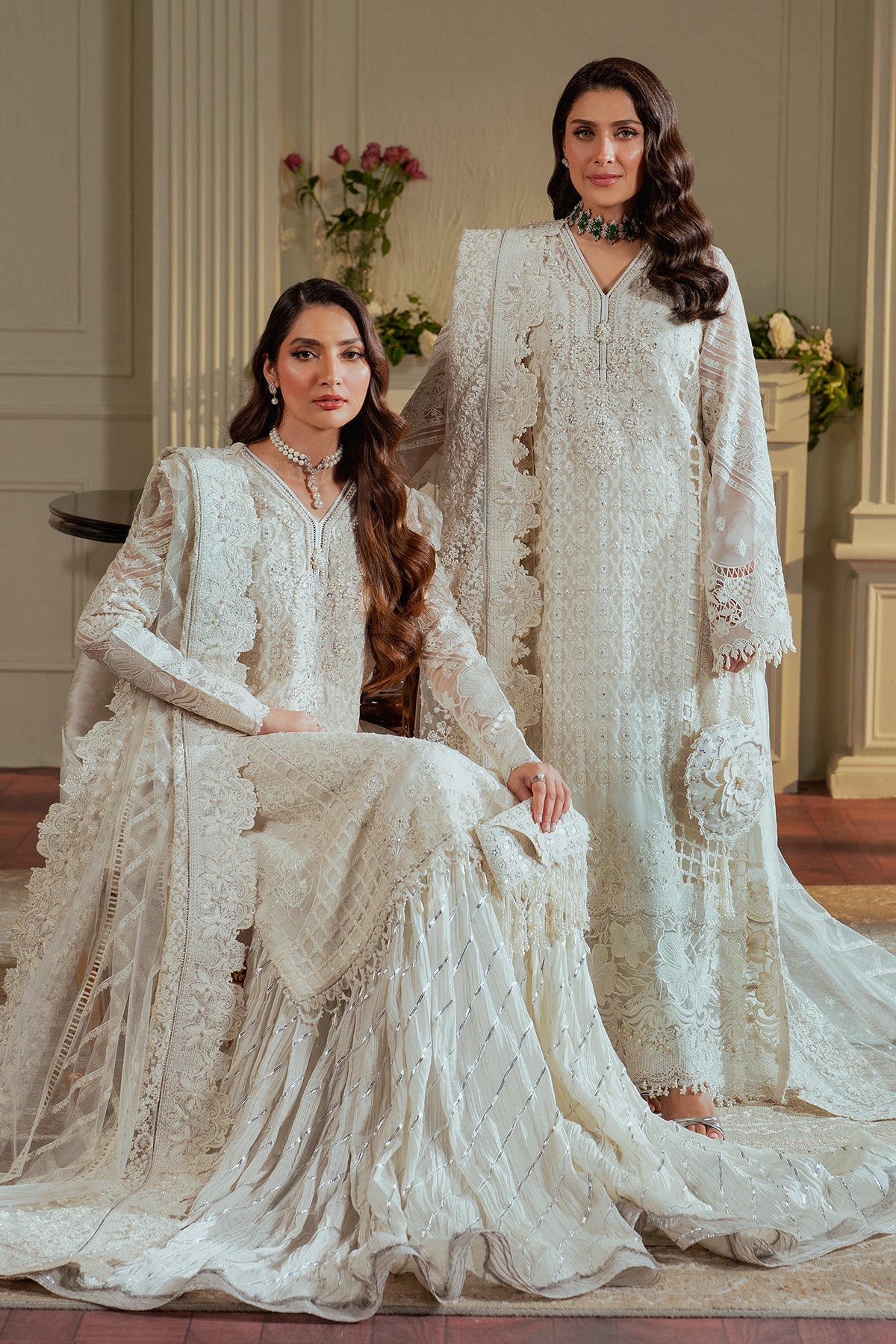 Embroidered Chiffon By Baroque - STITCHED