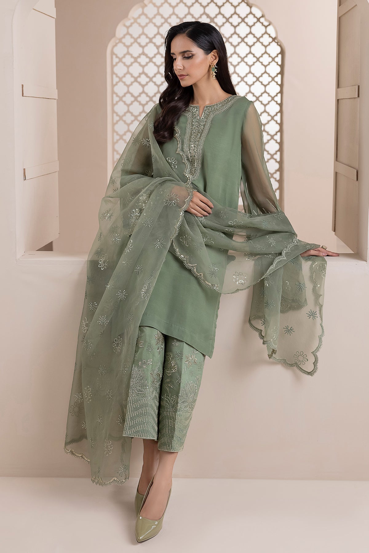 EMBROIDERED CHIFFON By BAROQUE