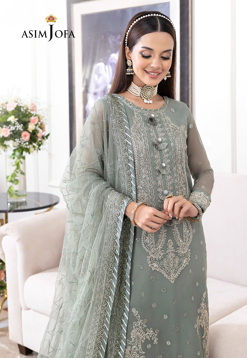 EMBROIDERED ORGANZA By ASIM JOFA (Stitched)