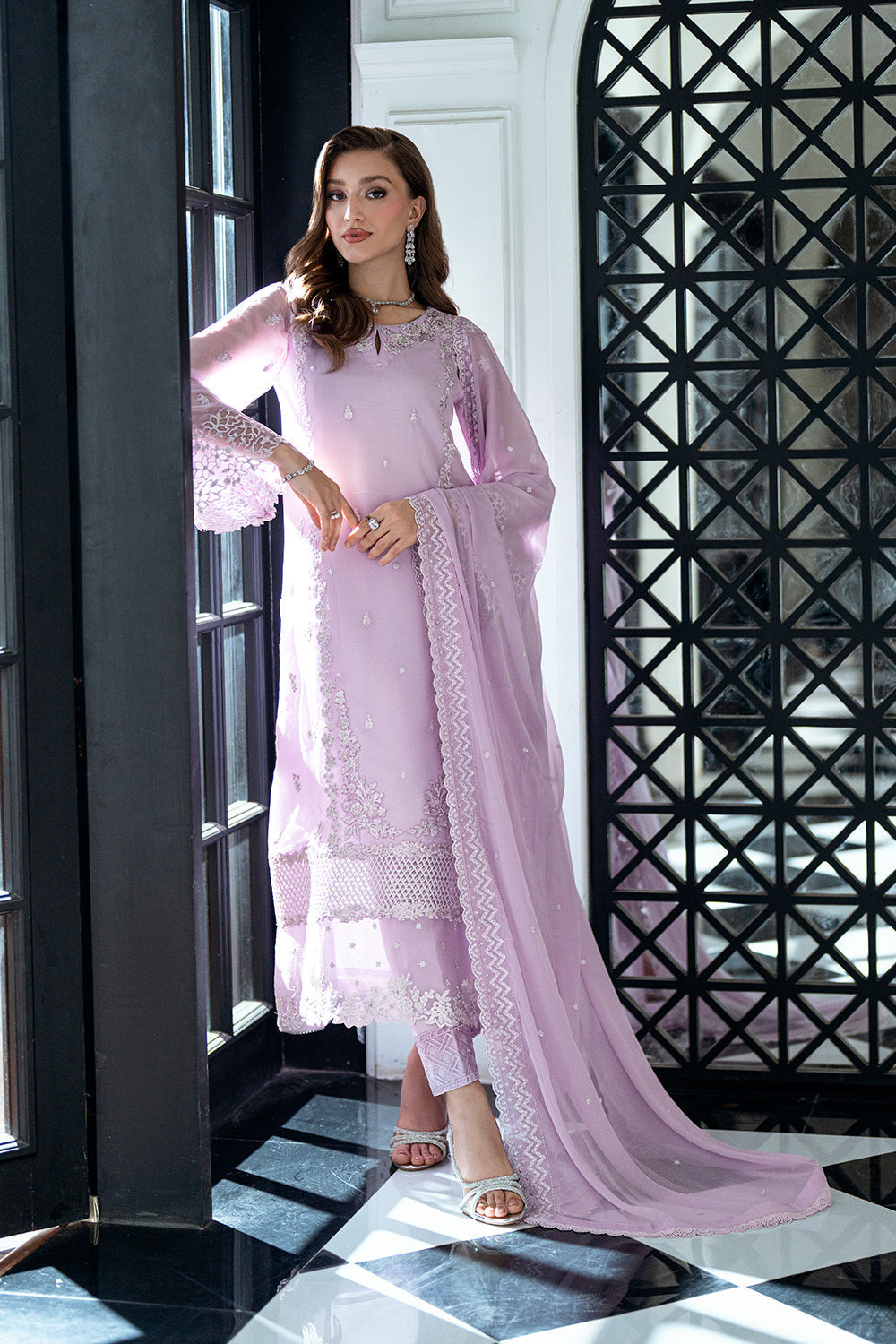 3 Piece Embroidered By Azure - STITCHED