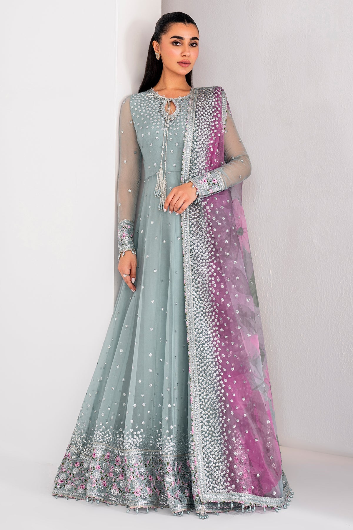 Embroidered Chiffon By Jazmin - STITCHED